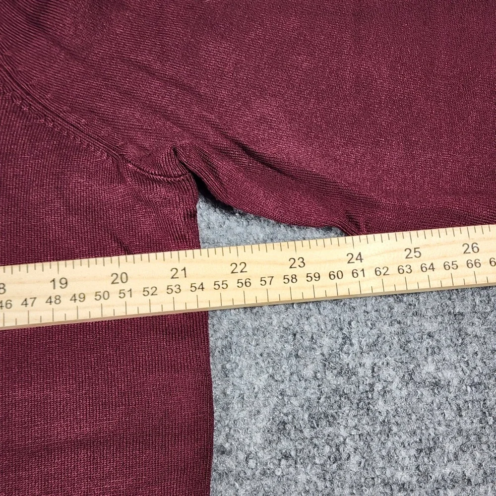 Grace Elements Burgundy Button Front Cardigan Sweater Womens Plus 0X Rayon Blend